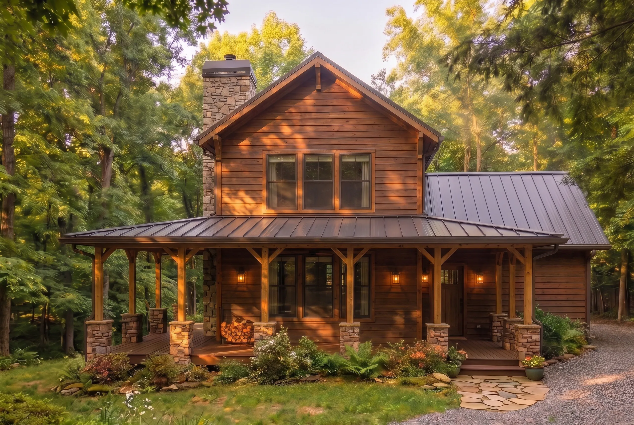 The Sautee in the Cabin look — finish-study rendering 1 of 11