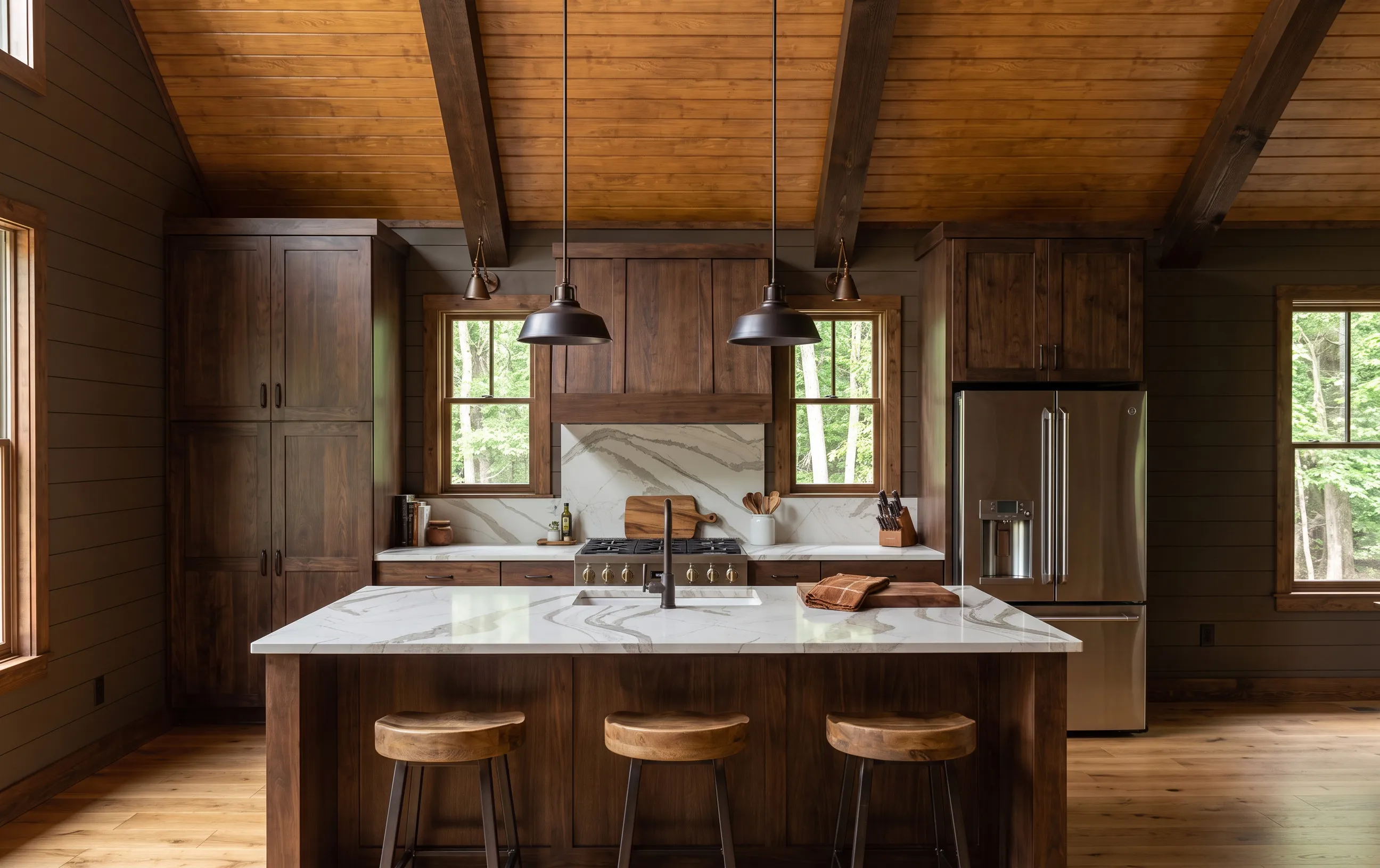 The Cabin — the kitchen