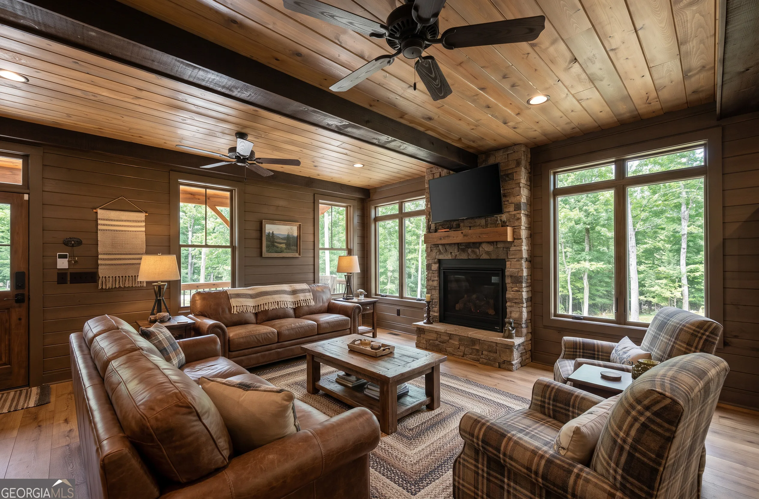 The Sautee in the Cabin look — finish-study rendering 3 of 11