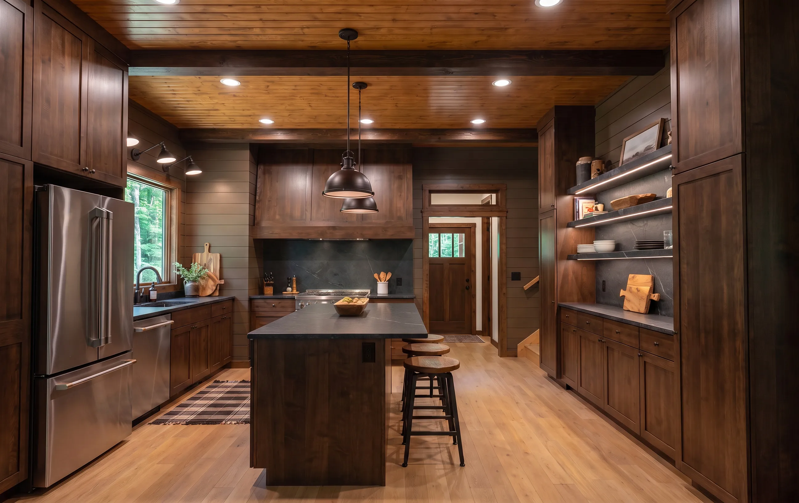 The Sautee in the Cabin look — finish-study rendering 4 of 11
