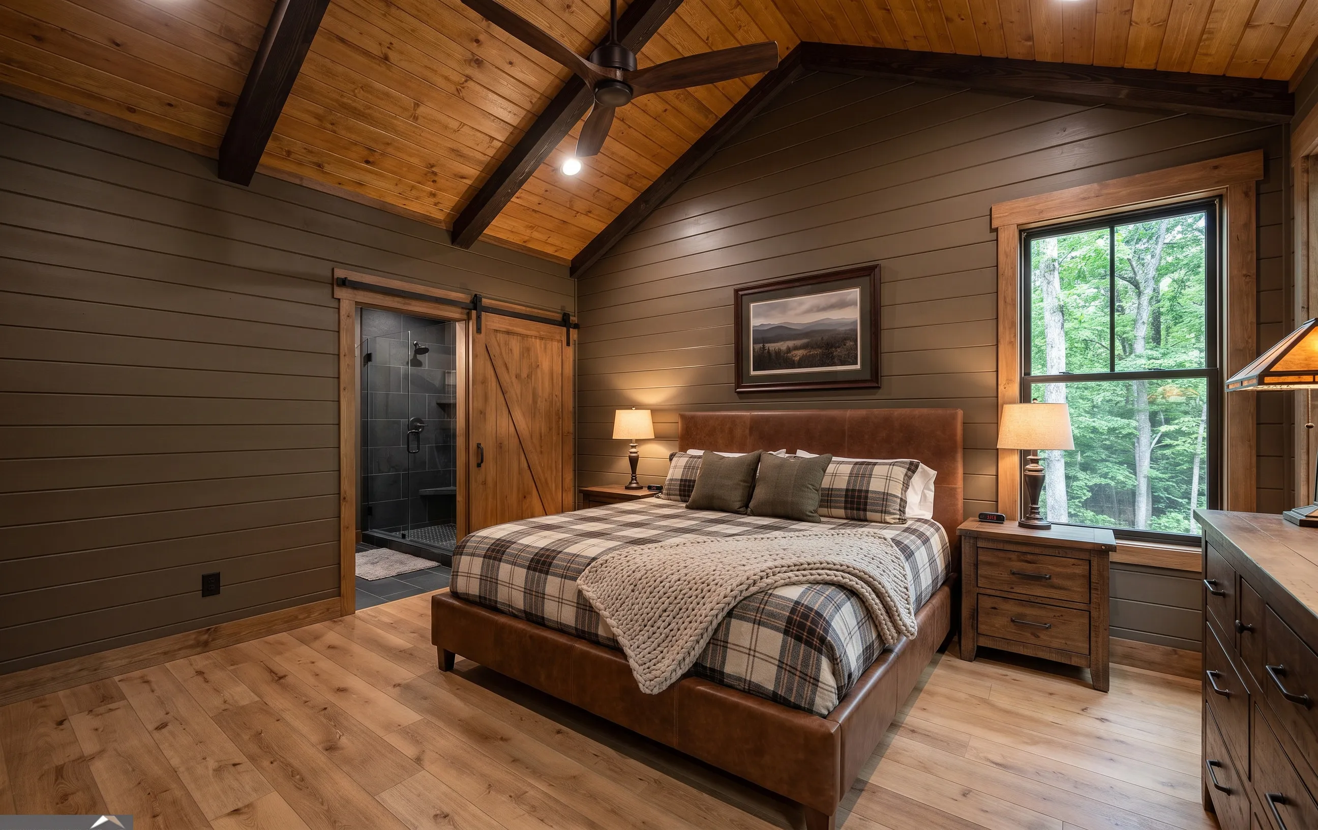The Sautee in the Cabin look — finish-study rendering 5 of 11