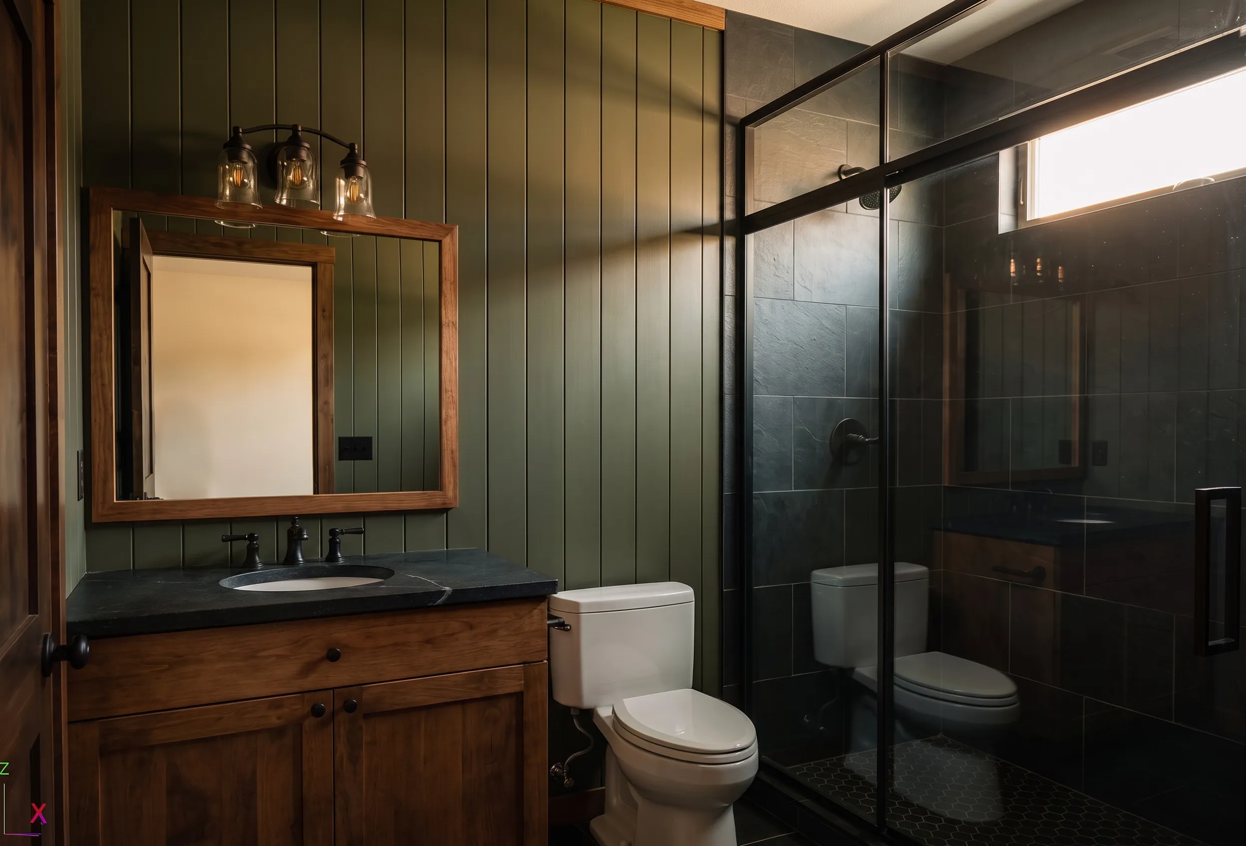 The Soque in the Cabin look — finish-study rendering 13 of 14