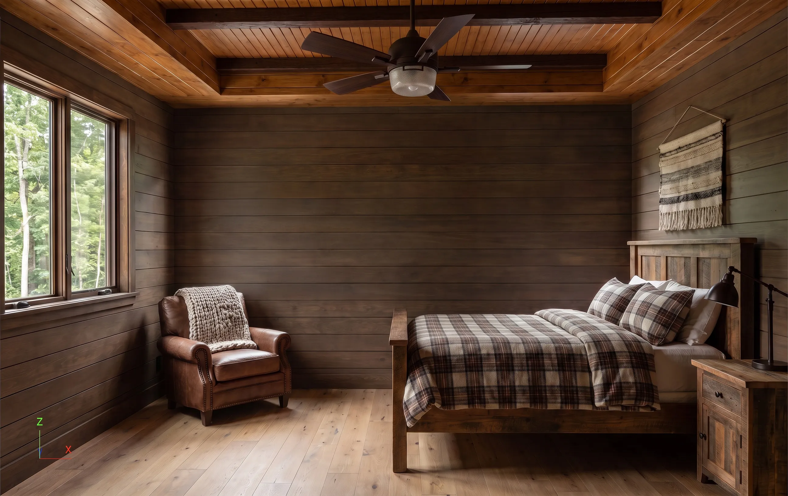The Yonah in the Cabin look — finish-study rendering 9 of 11
