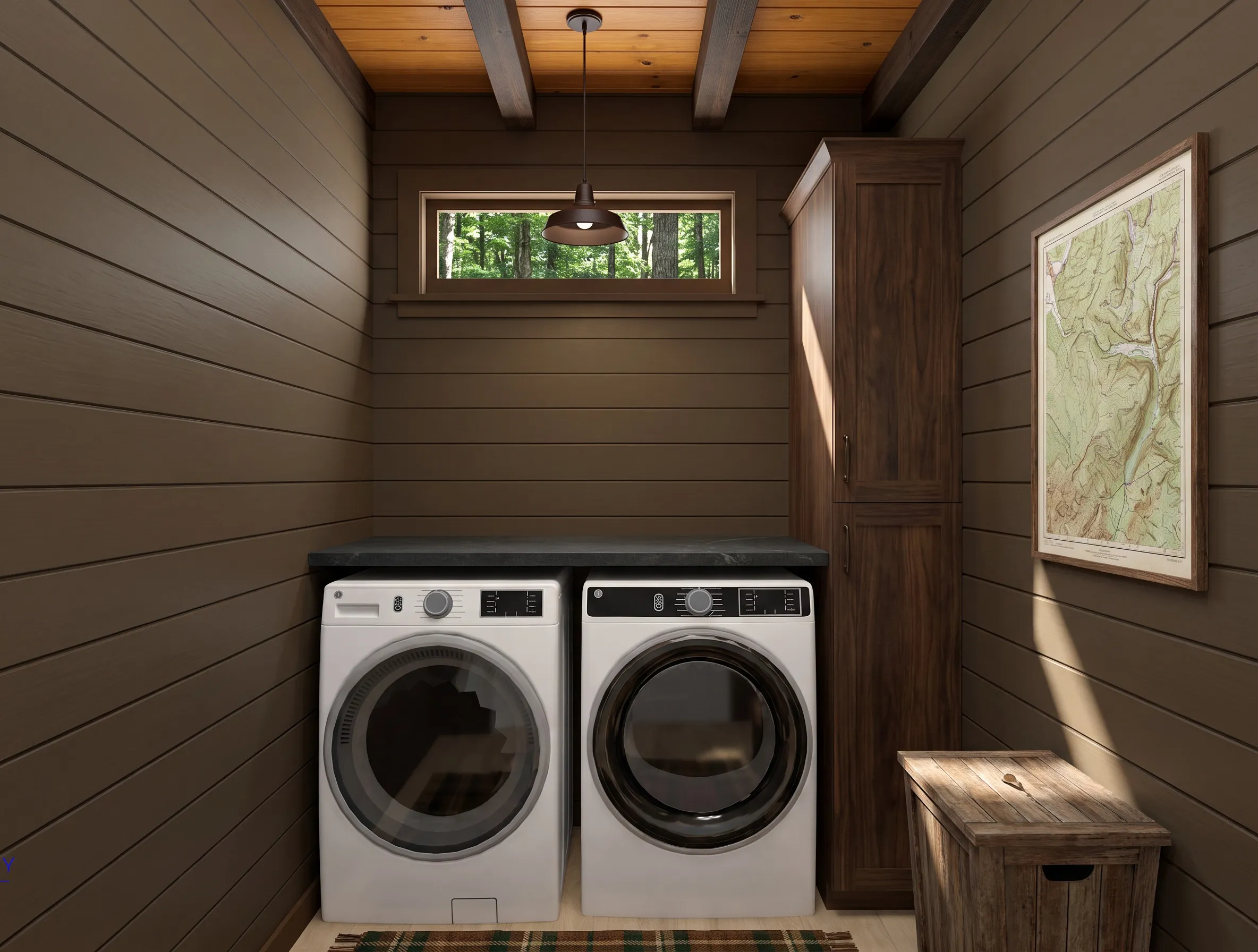The Sautee in the Cabin look — finish-study rendering 11 of 11