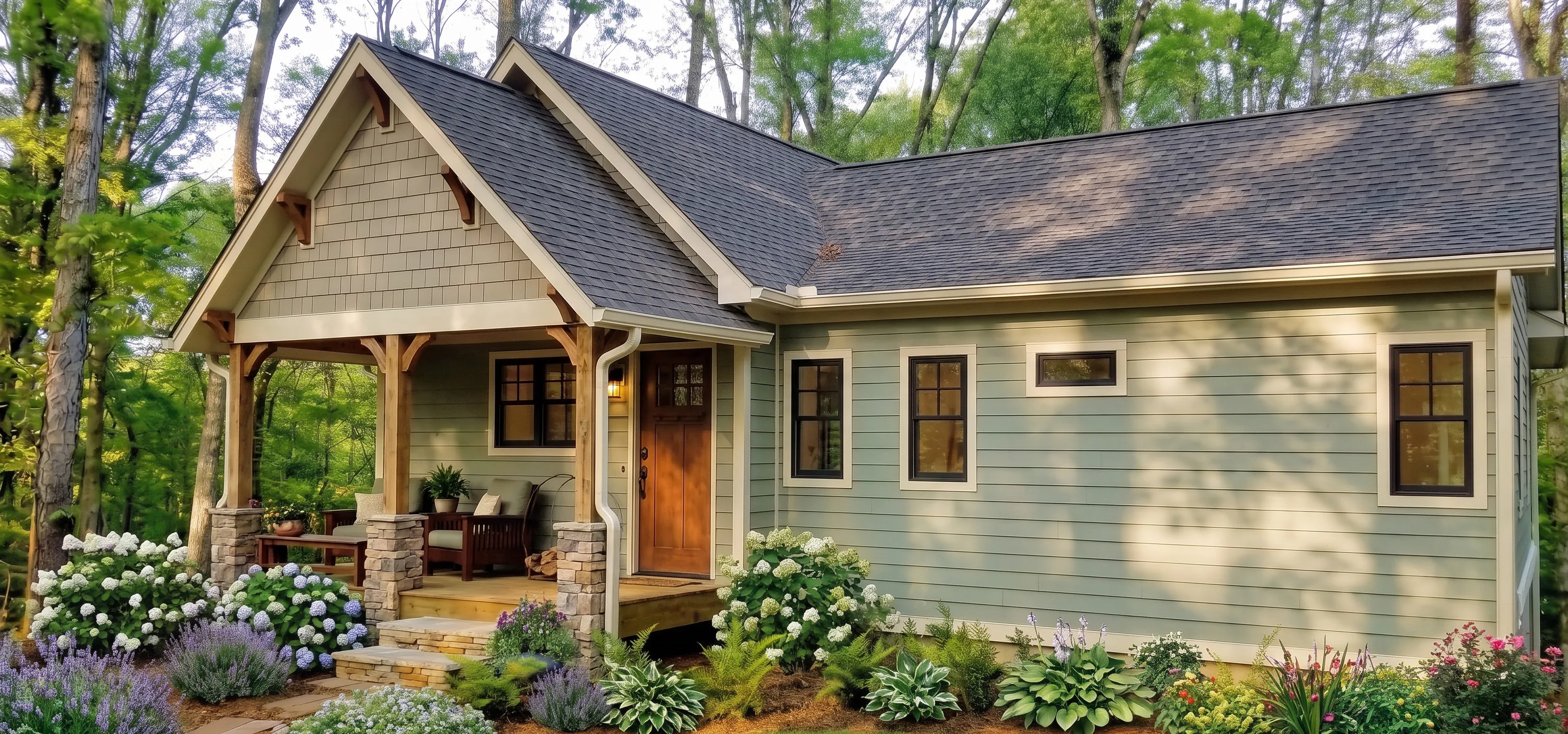 The Anna Ruby in the Craftsman Cottage look — finish-study rendering 1 of 10