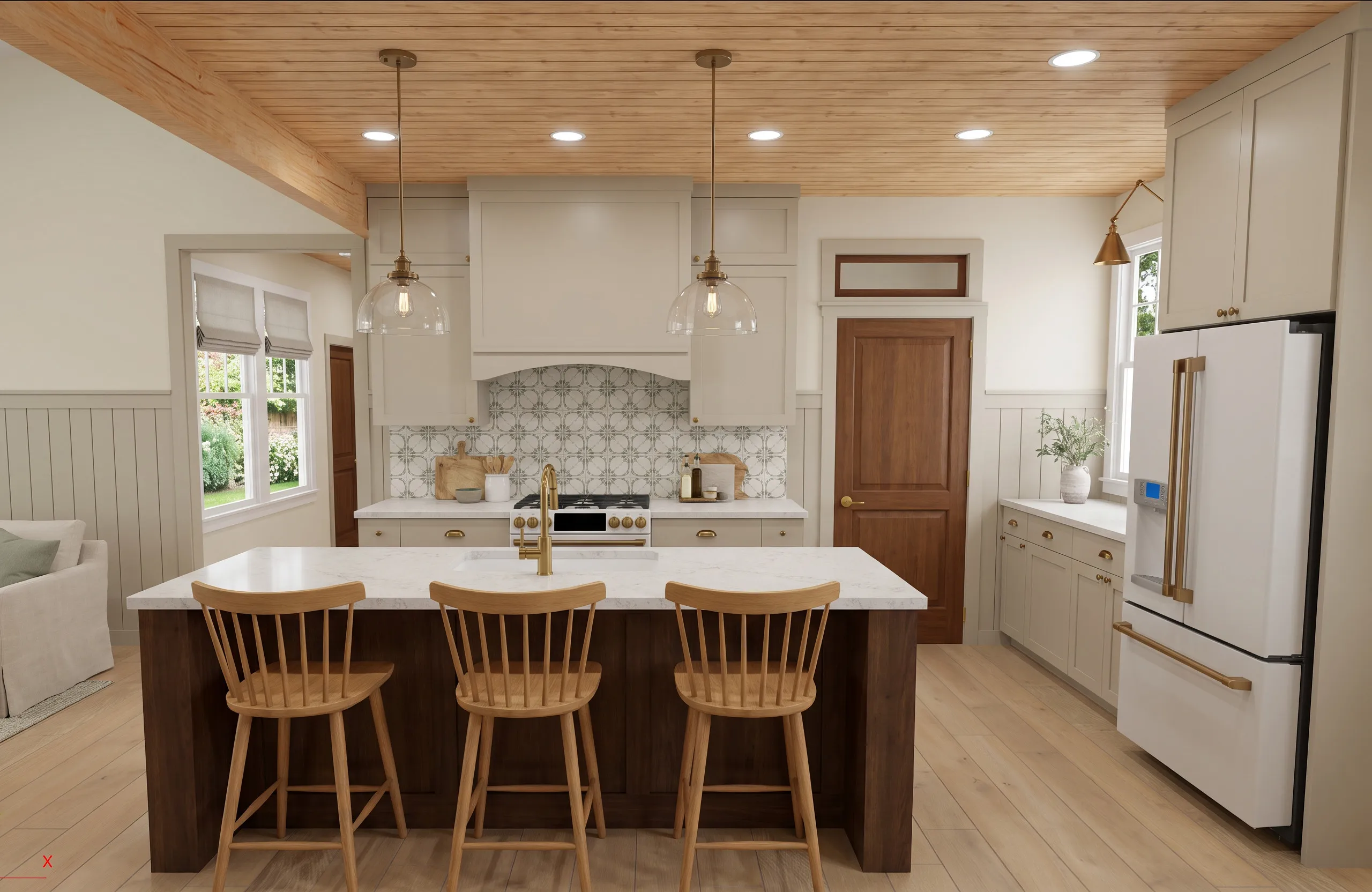 The Soque in the Craftsman Cottage look — finish-study rendering 7 of 14