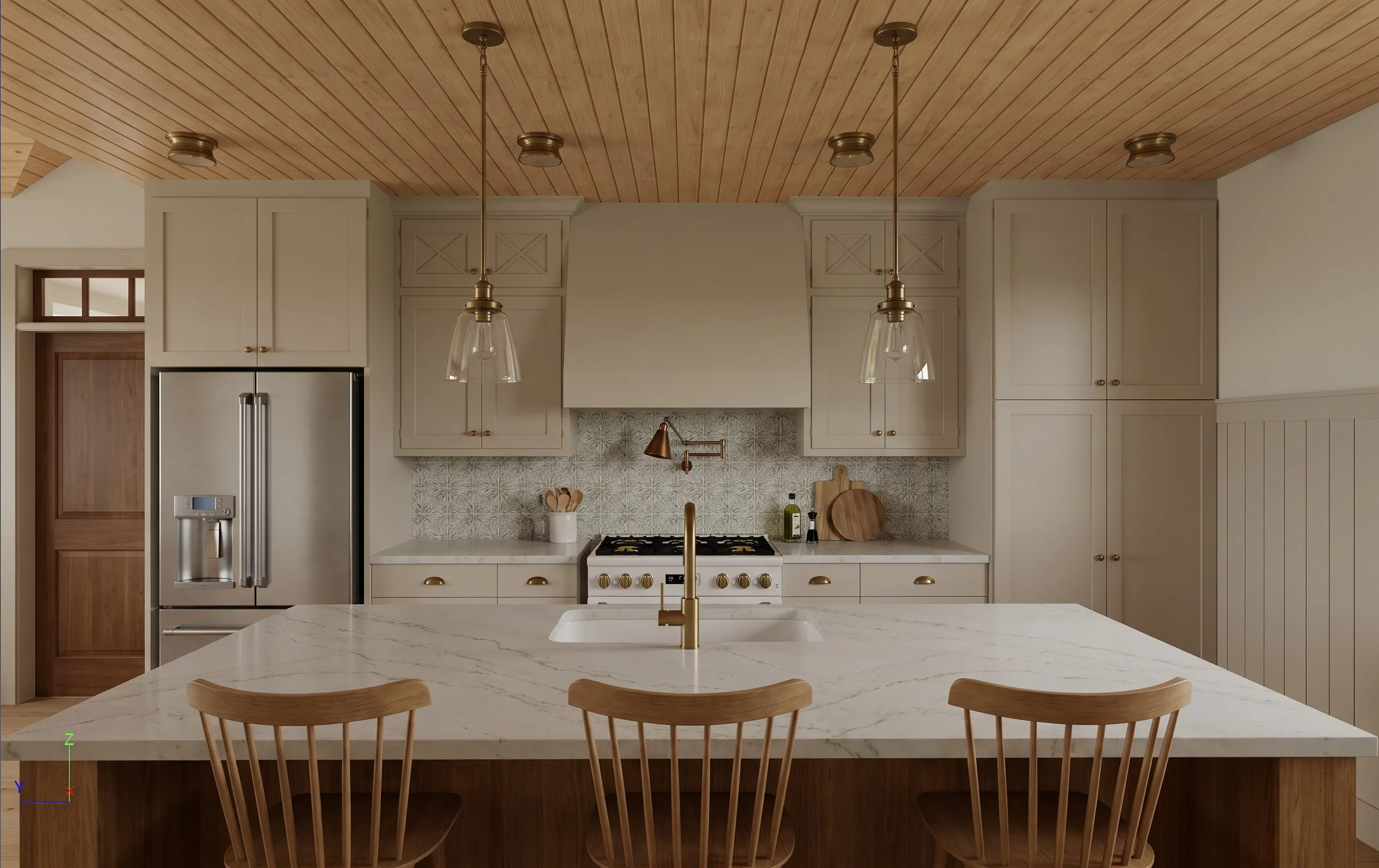 The Yonah in the Craftsman Cottage look — finish-study rendering 4 of 11