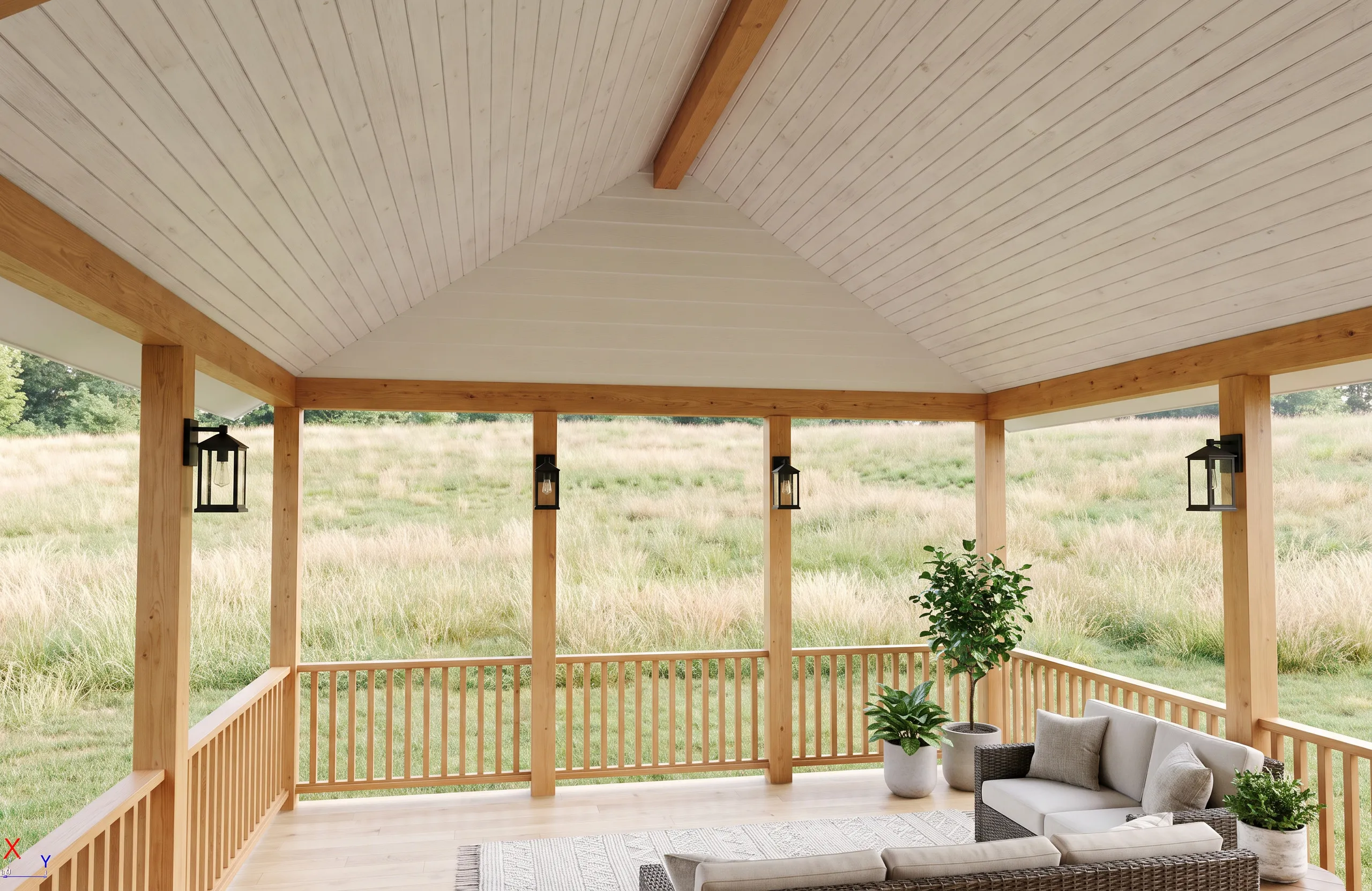 The Soque in the Modern Farmhouse look — finish-study rendering 2 of 14