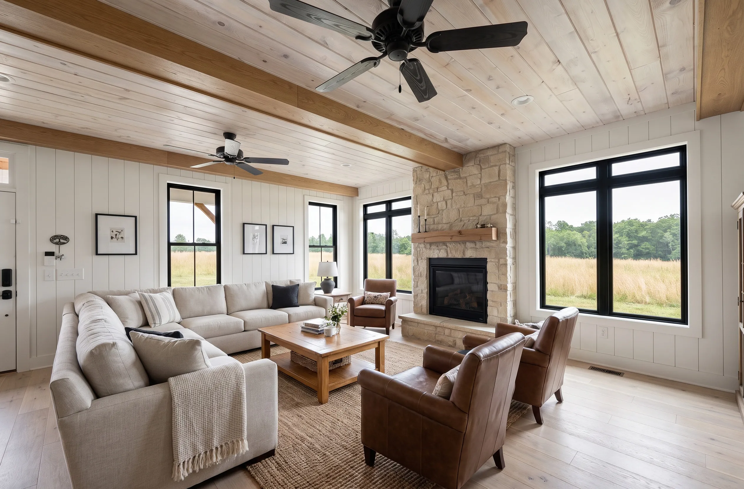 The Sautee in the Modern Farmhouse look — finish-study rendering 3 of 11