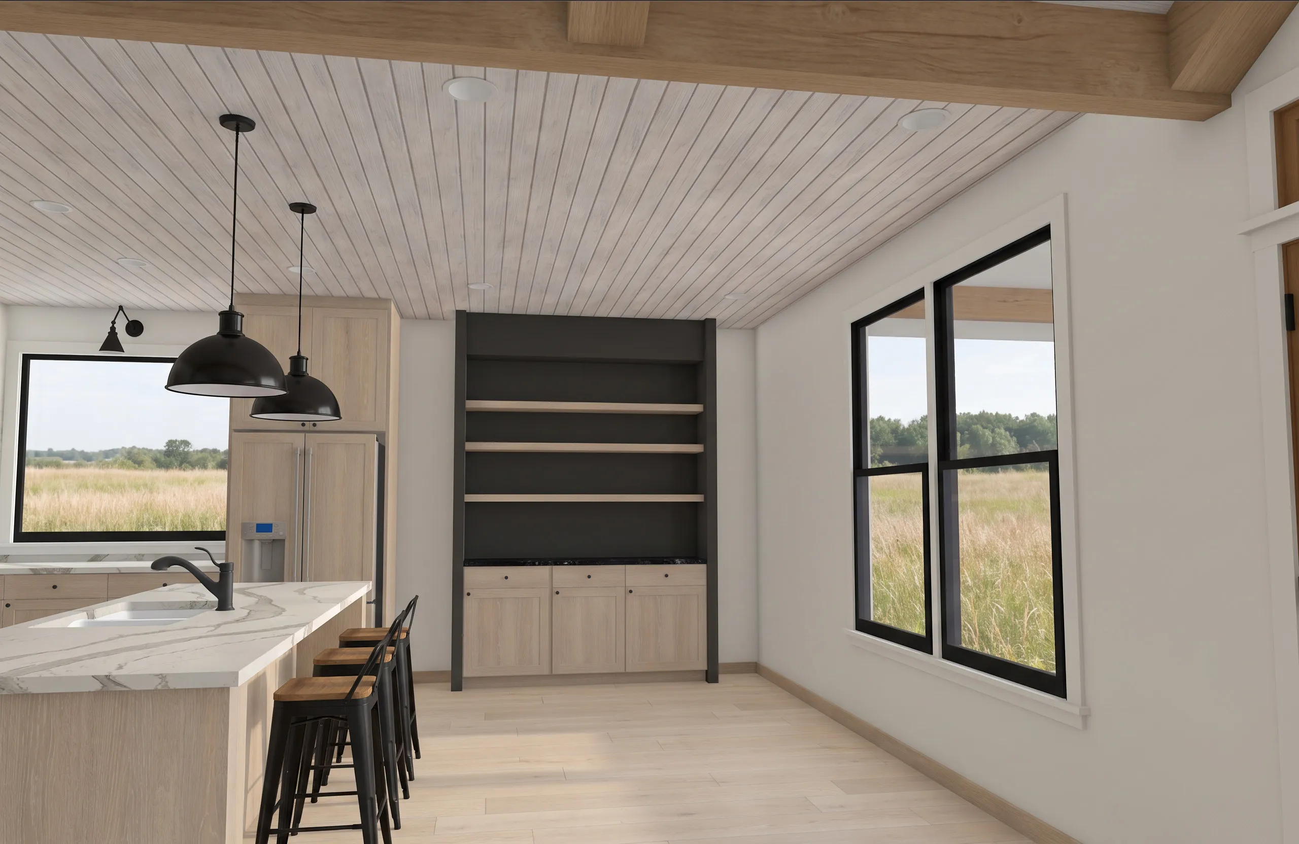 The Soque in the Modern Farmhouse look — finish-study rendering 6 of 14