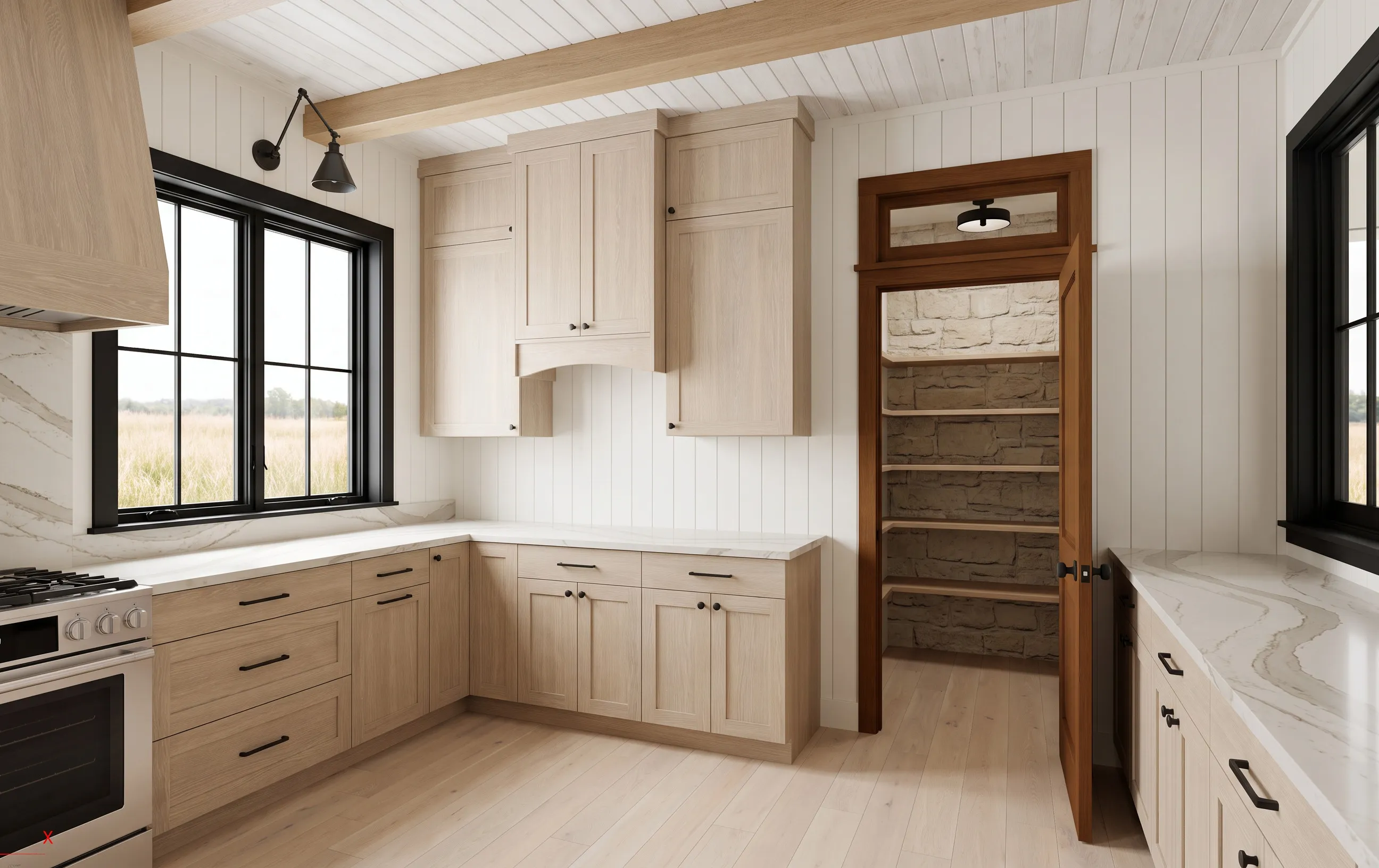 The Soque in the Modern Farmhouse look — finish-study rendering 8 of 14