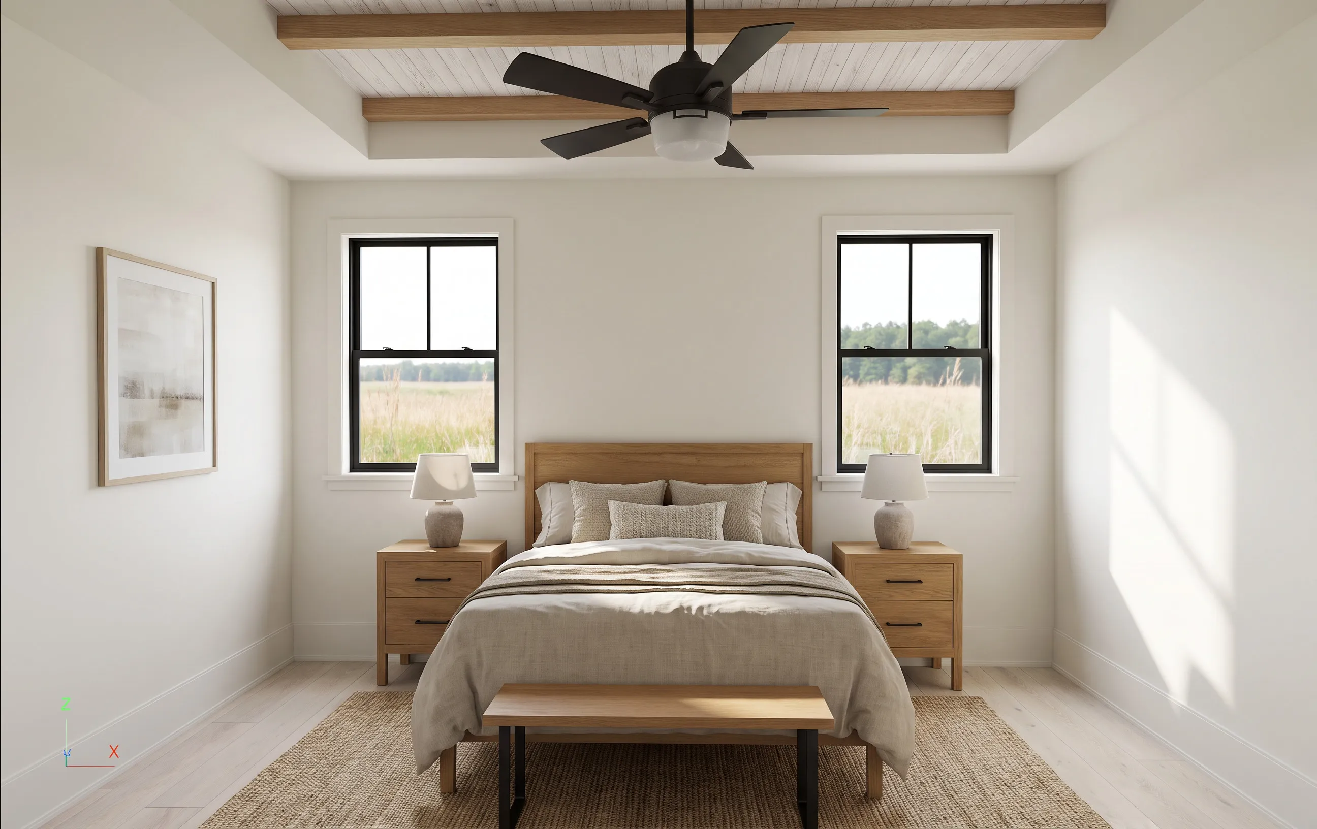 The Yonah in the Modern Farmhouse look — finish-study rendering 9 of 11