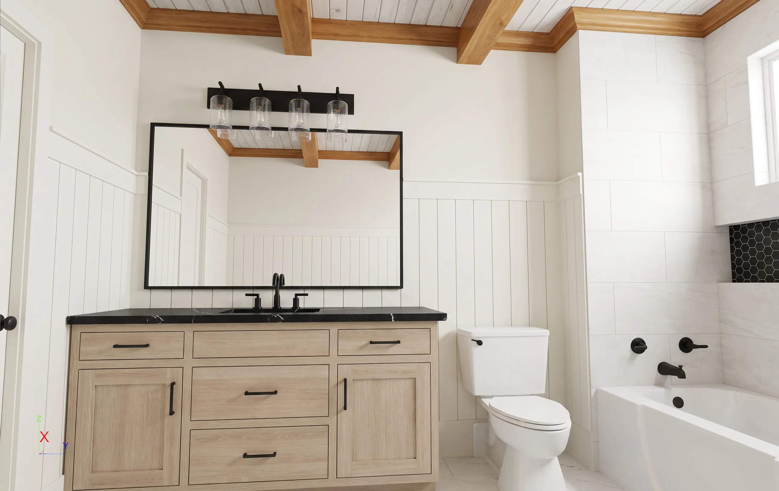 The Yonah in the Modern Farmhouse look — finish-study rendering 10 of 11